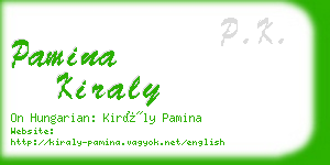 pamina kiraly business card